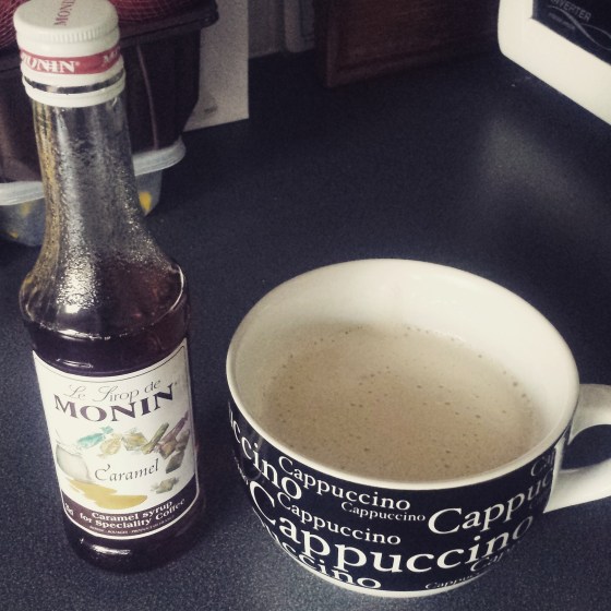 Yes it's a latte in a cappuccino cup!